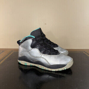 Nike Air Jordan 10 Retro Lady Of Liberty Grey Teal 705179-045 Boy’s Gs Size 4.5Y